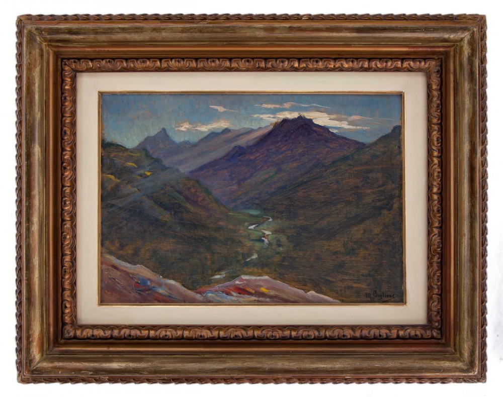 marcello boglione: Tramonto sulla vallata
